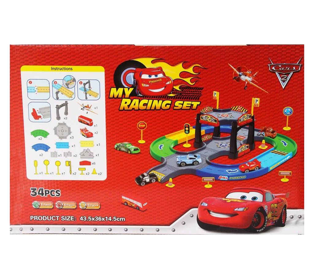 Cars 2 Parking Garage Toy Set