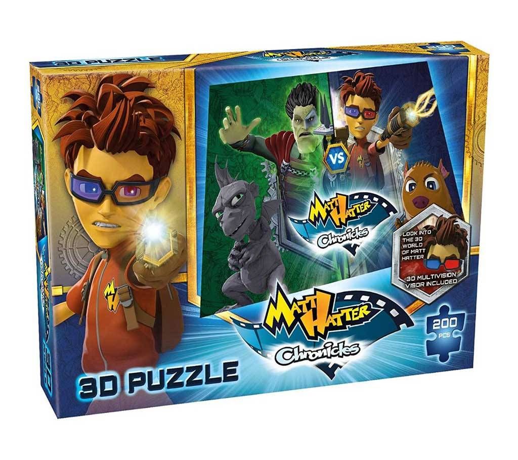 Matt Hatter Chronicles Heroes Vs Villains 3D Puzzle (200 Pieces)