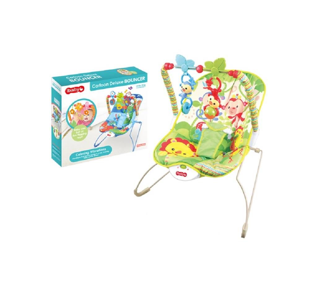 Ibaby cartoon deluxe baby bouncer