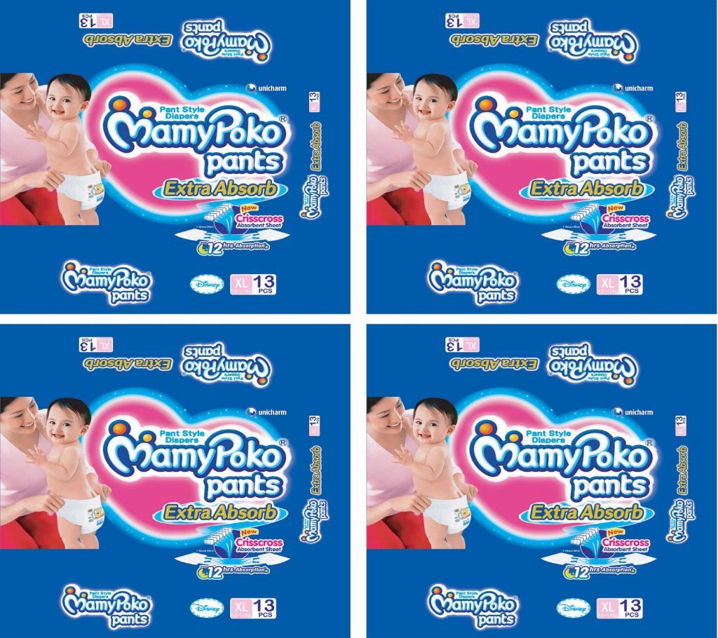 MamyPoko Pants XL 13X4=52 (12-17Kg) India 