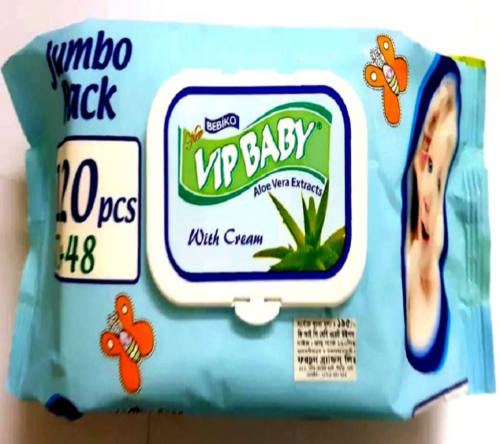 VIP baby jumbo wet wipes 120 Piece