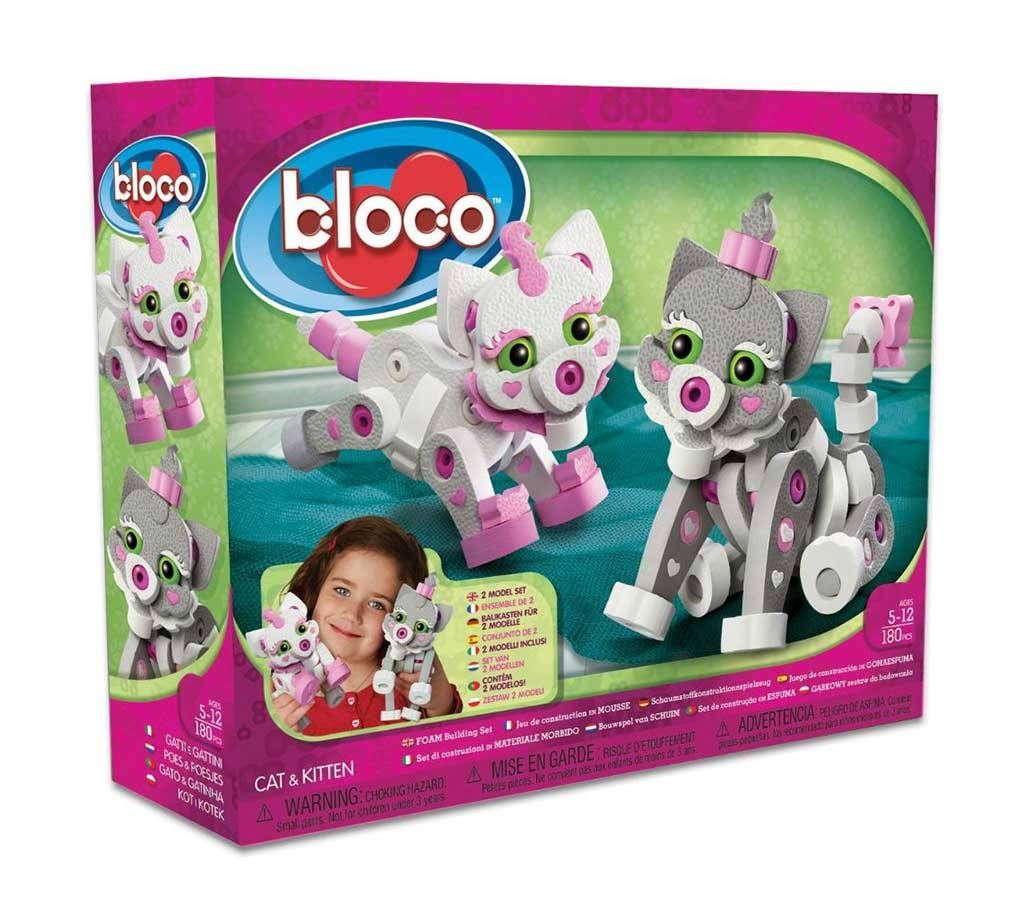 Bloco Toys Cat & Kitten Building Kit Toy
