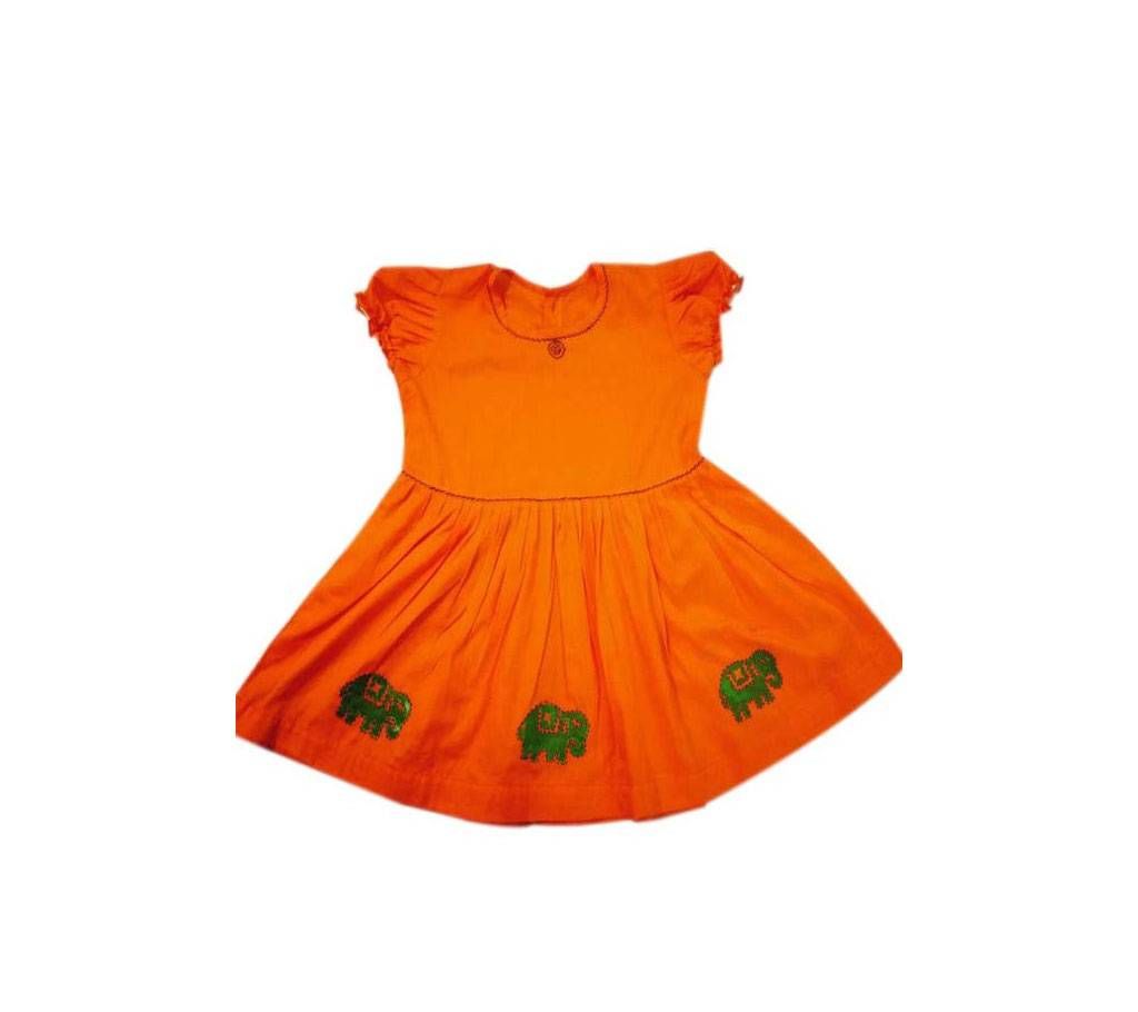 Baby Frock - Orange Color 