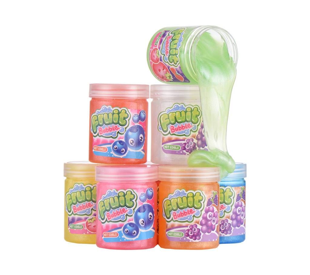 Fruit Crystal Slime Stress Relief Fluffy Floam Slime Toy Fruit Crystal slime