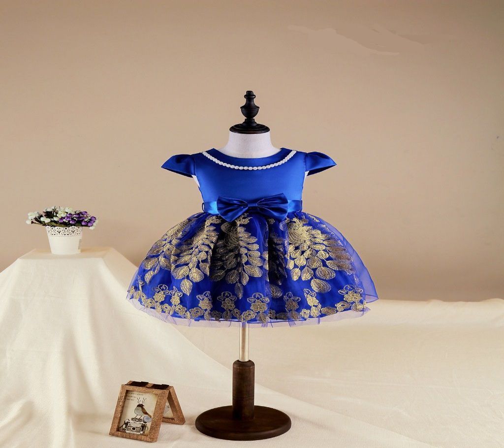 Party Dress- Blue-AKD1729