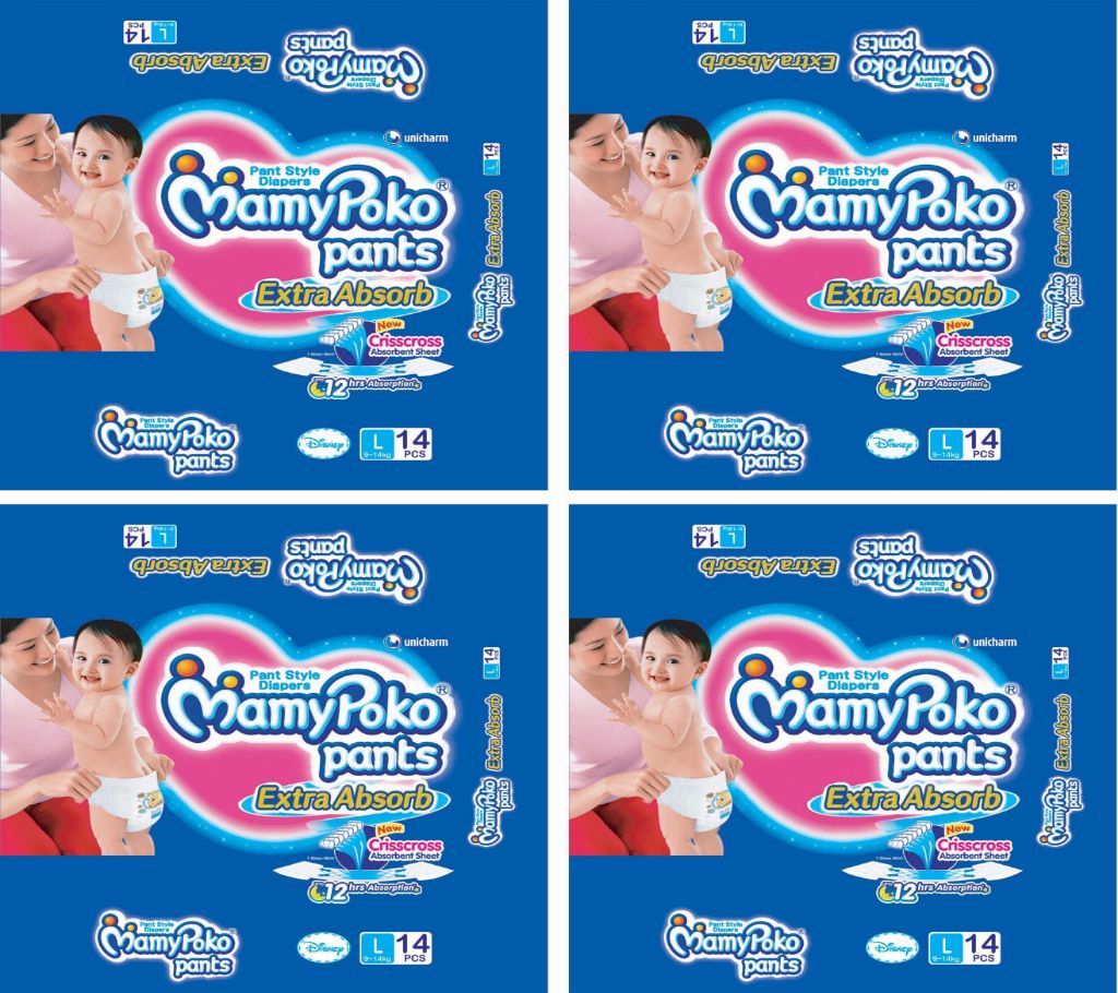 MamyPoko L 14X4=56pcs (9-14Kg)