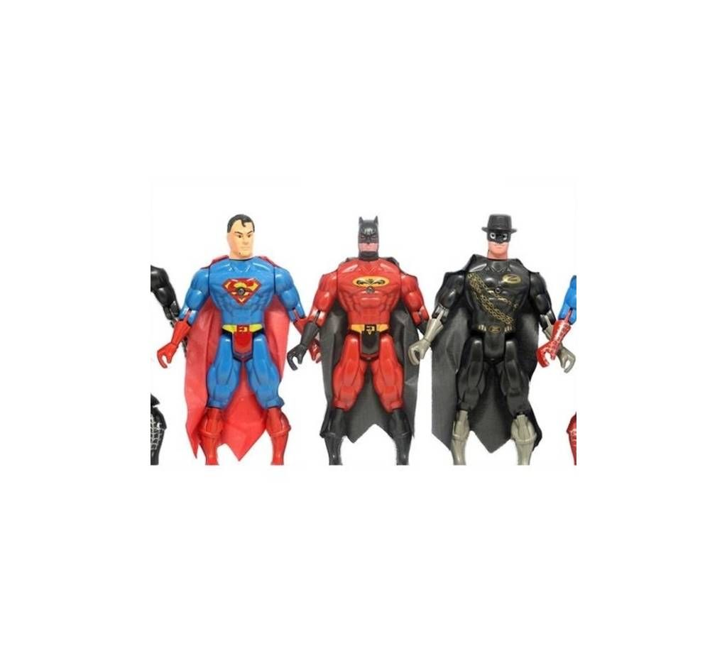 SUPERHERO ACTION FIGURE SET MULTICOLOR