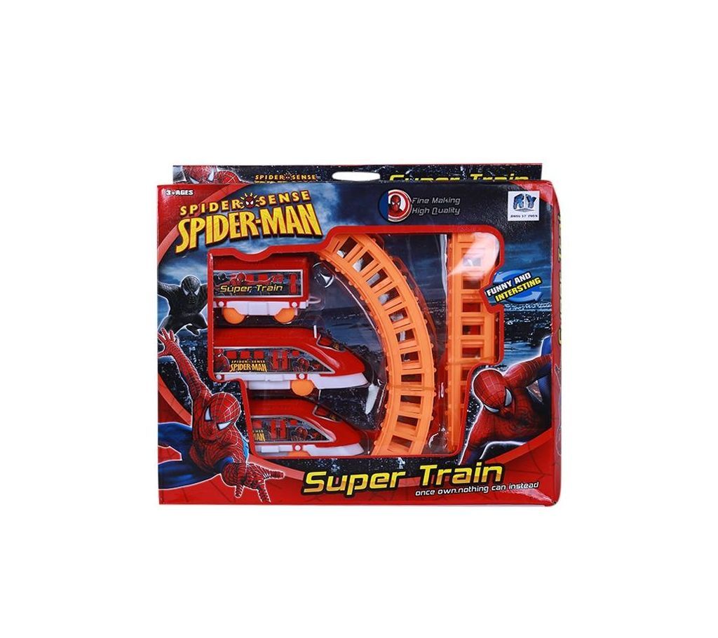 Hard Plastic Spider-Man Super Train For Kids multiclour