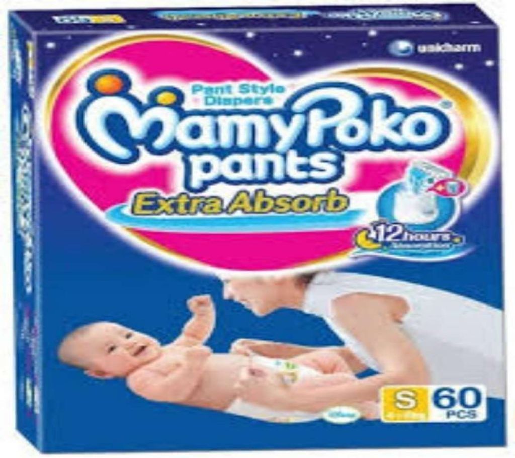 Mamy Poko S (4-8kg) 60Pcs