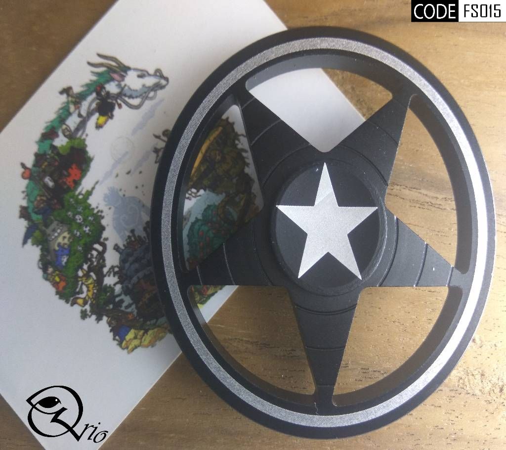 Captain America Black Shield Spinner