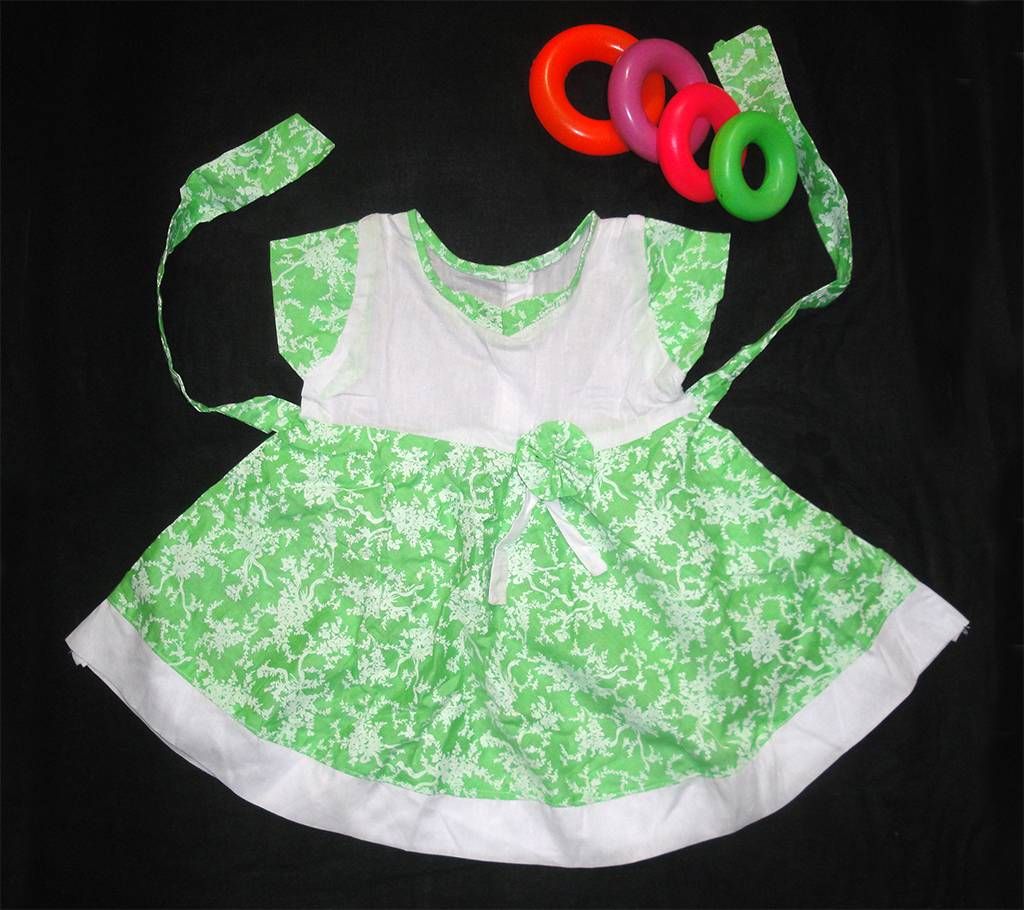 Lemon Printed Round Cotton Frock