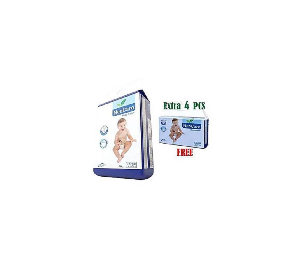 Neocare Belt System Baby Dry Diaper (Size L: 50 Pcs)