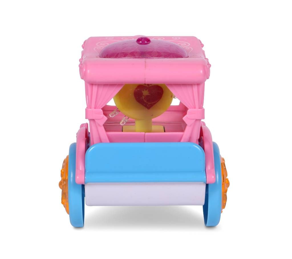 Bring Happy Dream Music & Light Horse Car for Kids-Pink