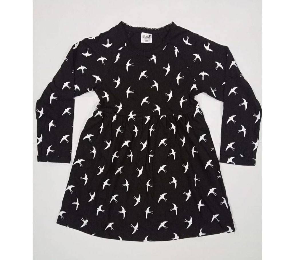 Girls Long Sleeve Frock For 4-6 Years