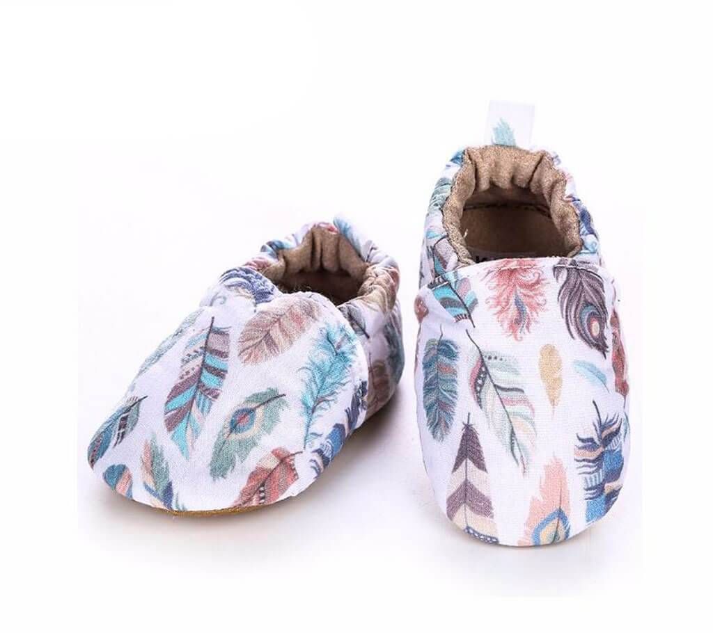 Cute Flower Print Soft Infant Toddler Shoes Girls Boy (12-18 Months Baby)