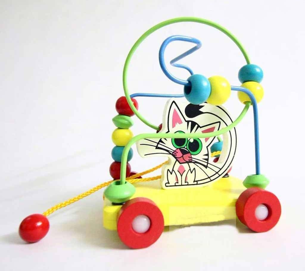 Wooden Kitten Bead Maze