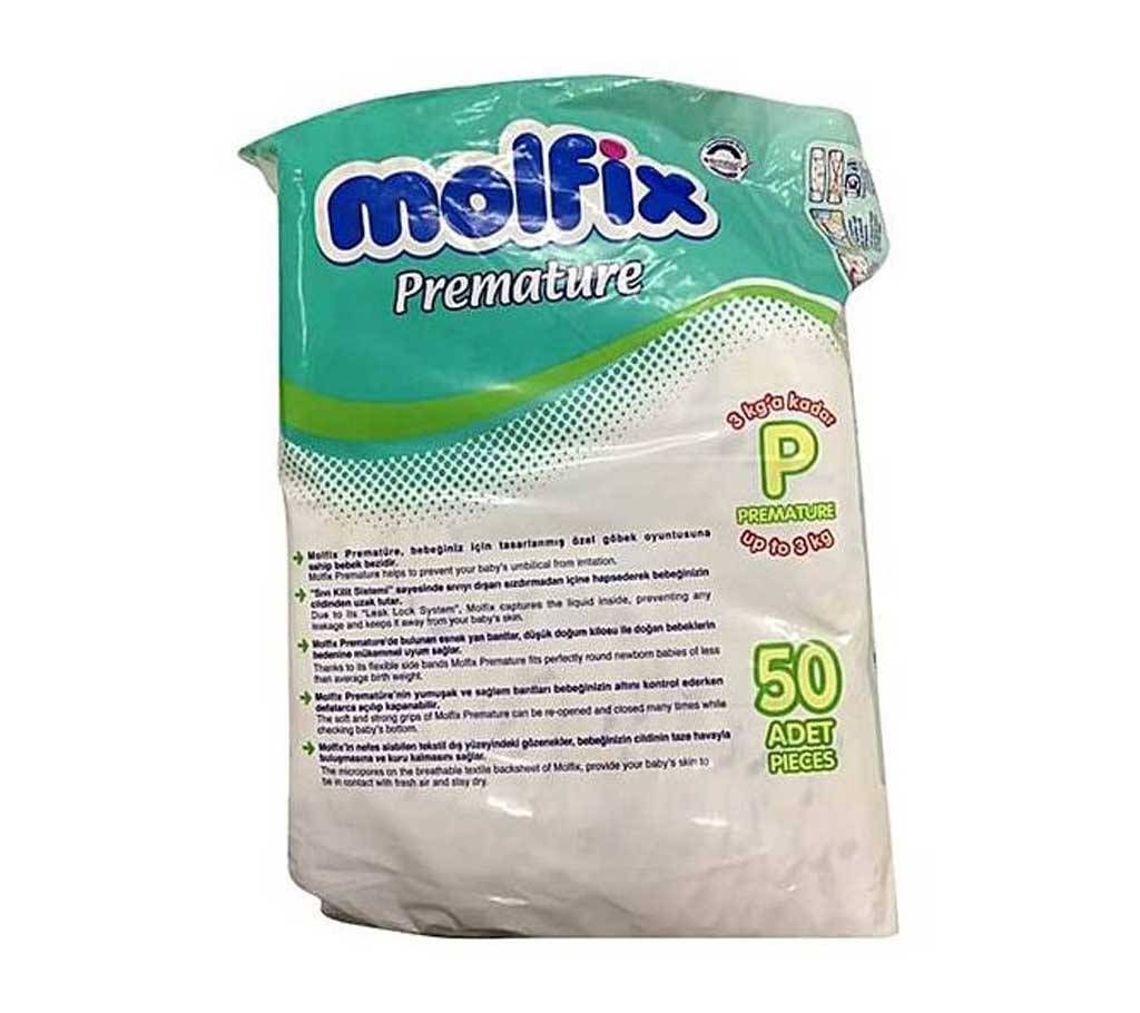 Molfix Twin Premature Up-to Belt Diaper 3 Kg - 50