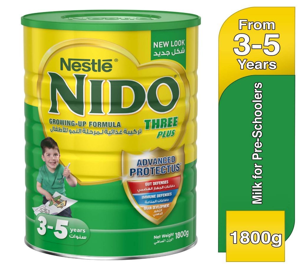 Nestle Nido 3+ Pre-School Milk Formula with honey Tin (1800grm)