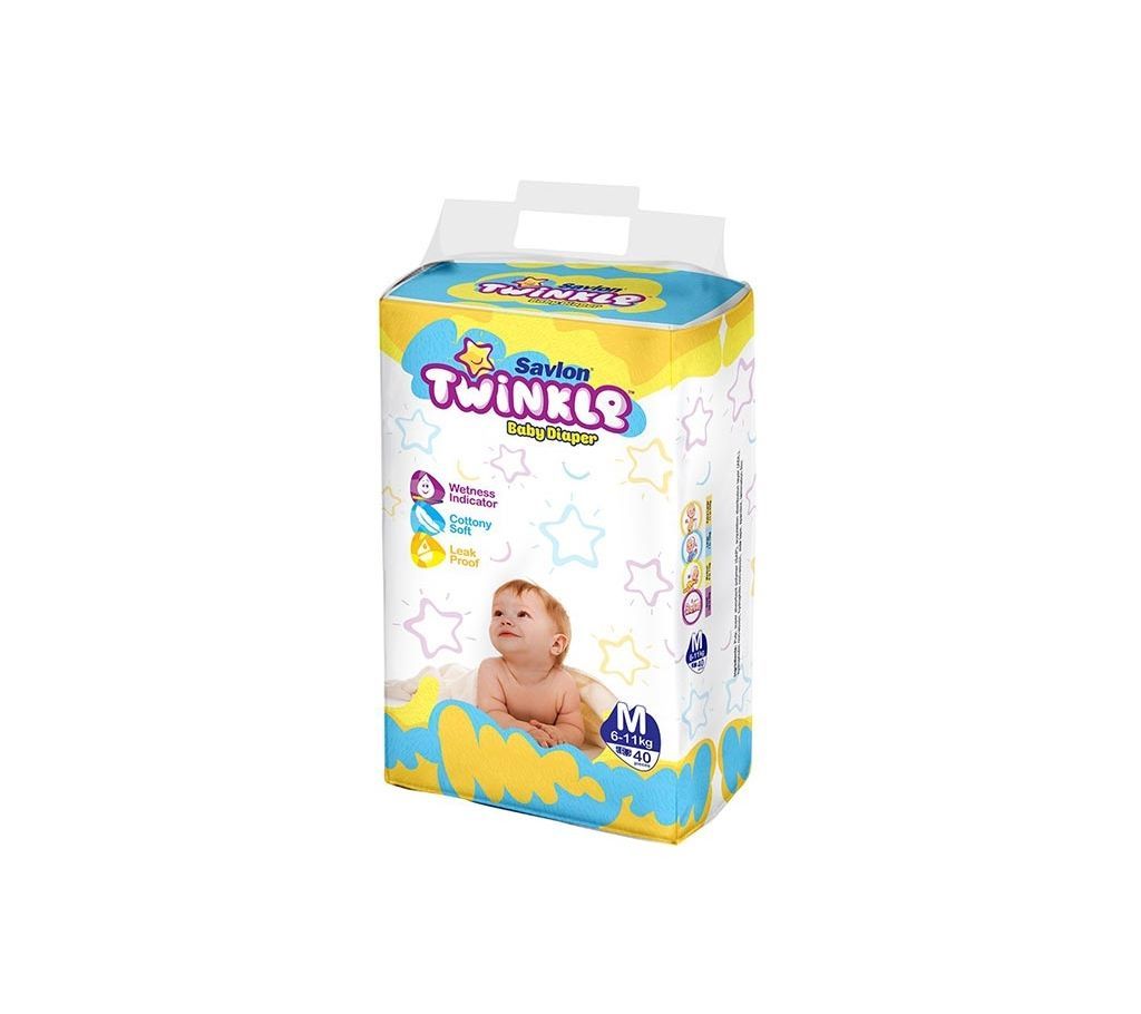 Twinkle Baby Diaper Medium 40 Pcs