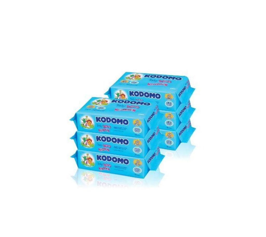 White kodomo Wet Wipes For Baby - 120pc