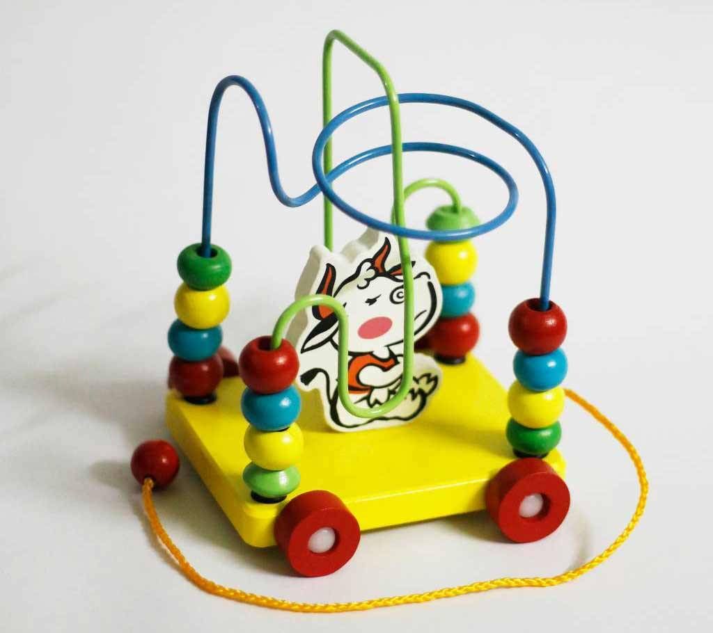 Wooden Angry Bull Bead Maze