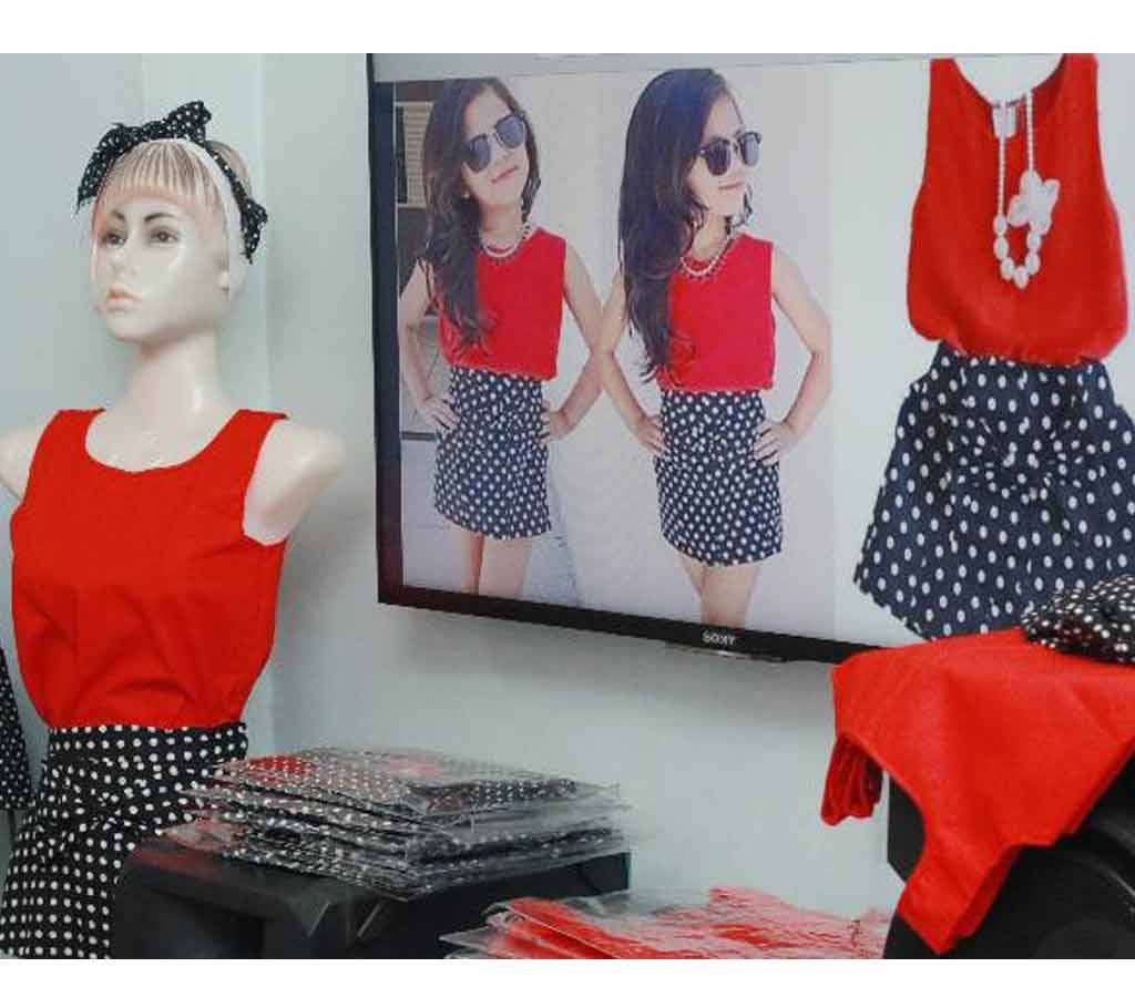 Polka Dot baby Tops & Skirt