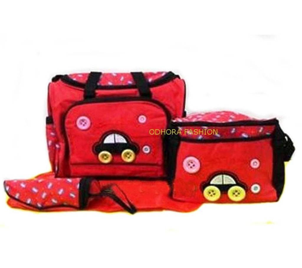 Multi function Baby Diaper Bag-Red