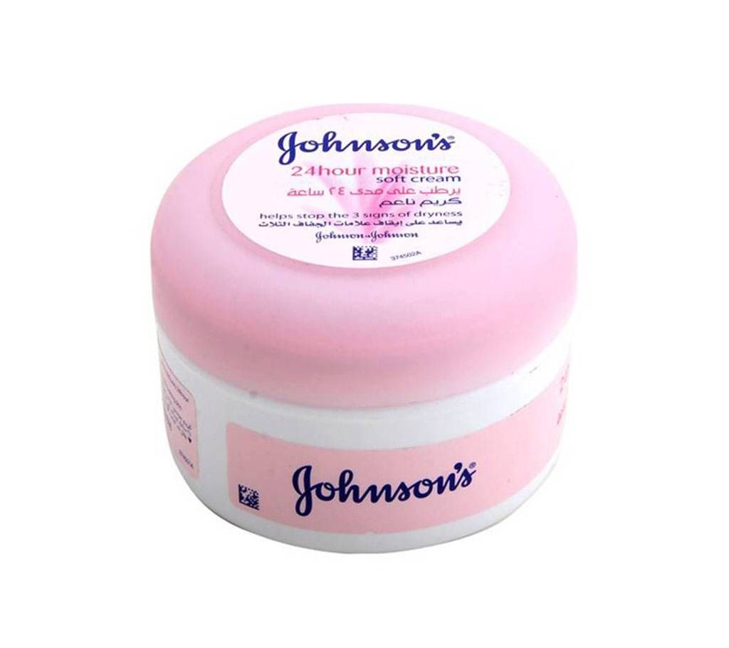Johnson's 24 Hour Moisture Soft Cream- 200 ml - UAE