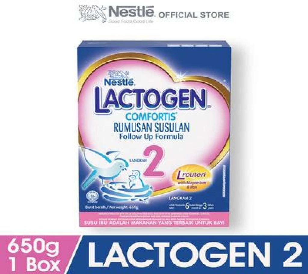 LACTOGEN 2 Comfortis Follow Up Formula Box Pack 650g