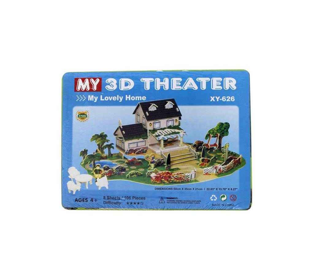 Super 3D Puzzle Lovely Home 3D Theater XY 626