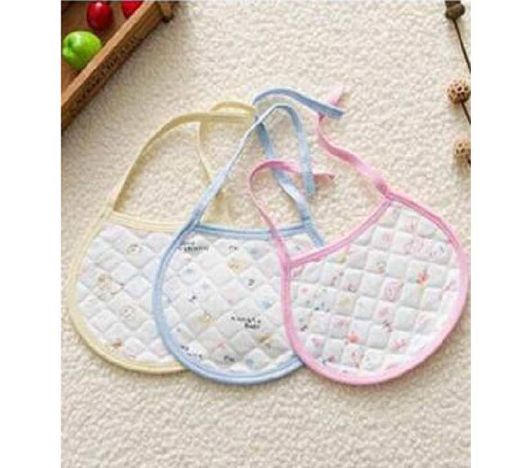 Baby Bib cotton waterproof saliva towel learn to eat For Child Kids(2 Pcs ) 