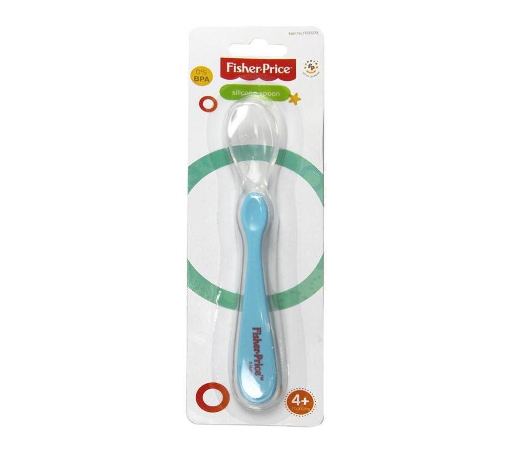 Fisher Price Sky Blue Silicone Spoon