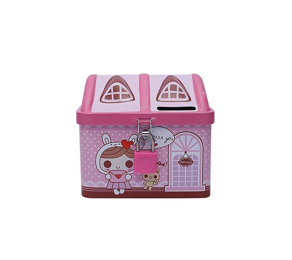 House Coin Box - Pink