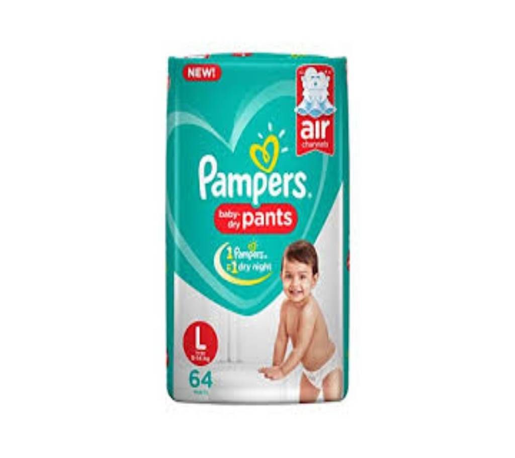Pampers pants L (9-14 Kg) - 64 Pcs