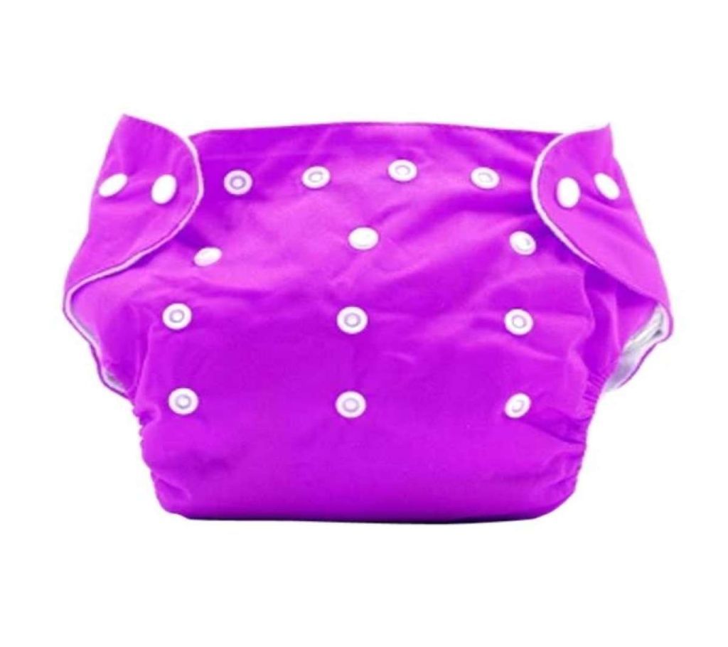Reusable Baby Cloth Diaper - Purple