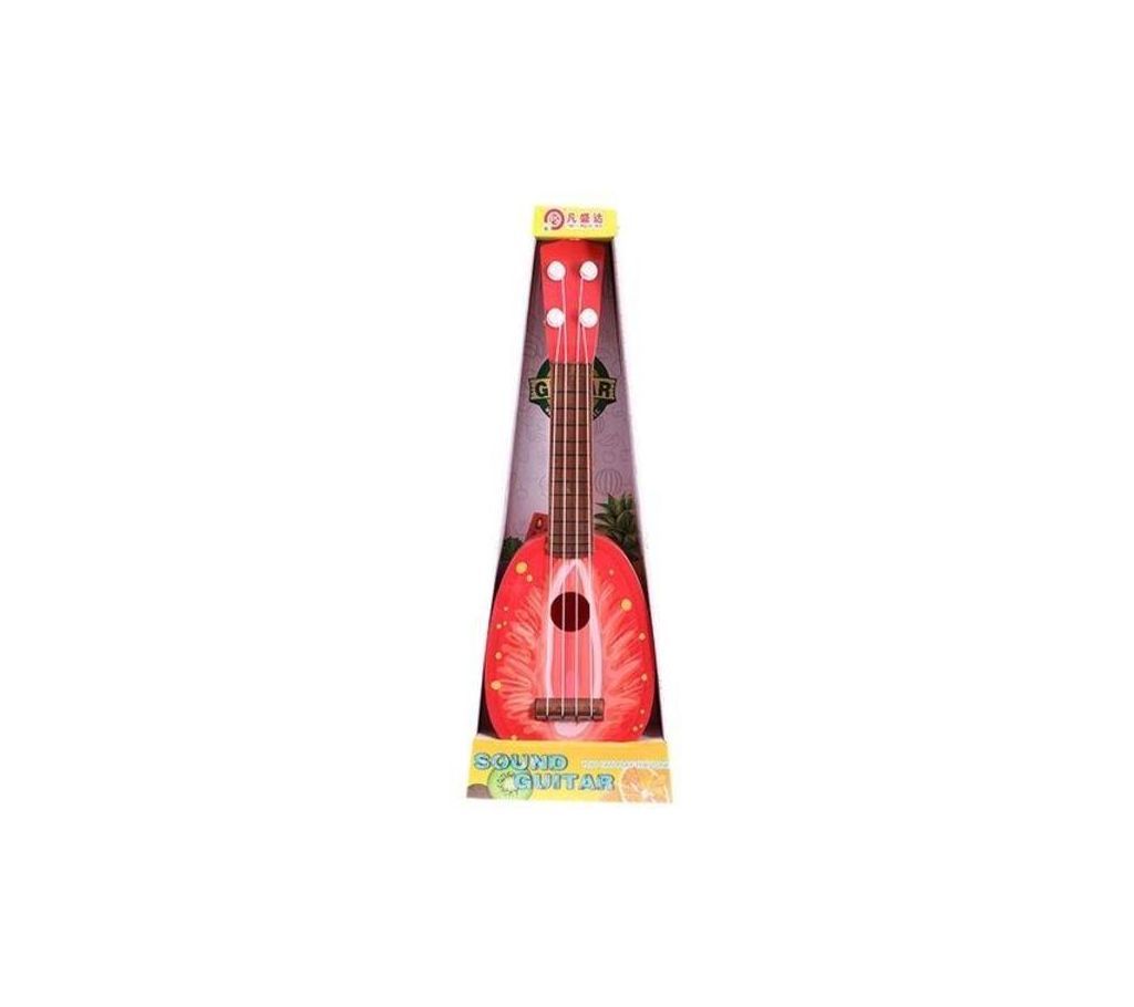 Plastic Sound Toy Guitar - Red