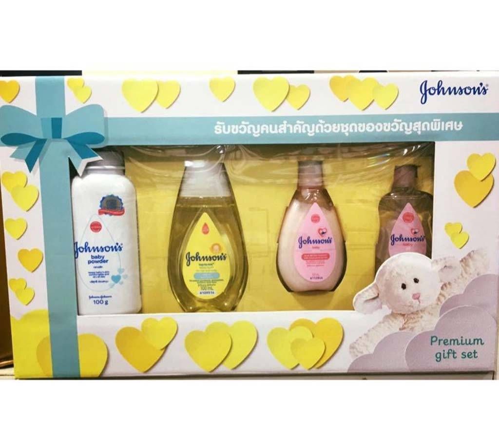  Johsons premium giftset(Lotion, Cream, Shampoo, Oil, Powder) from USA