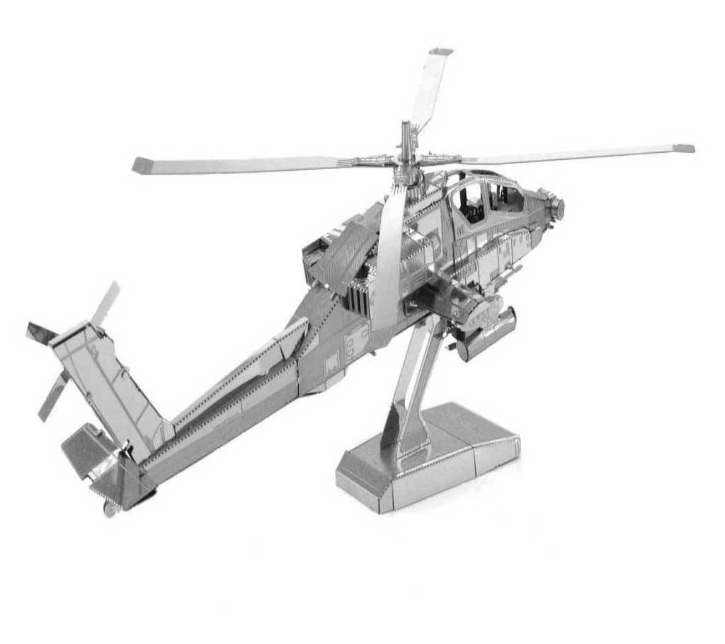 Apache Helicopter Metal 3D Puzzle