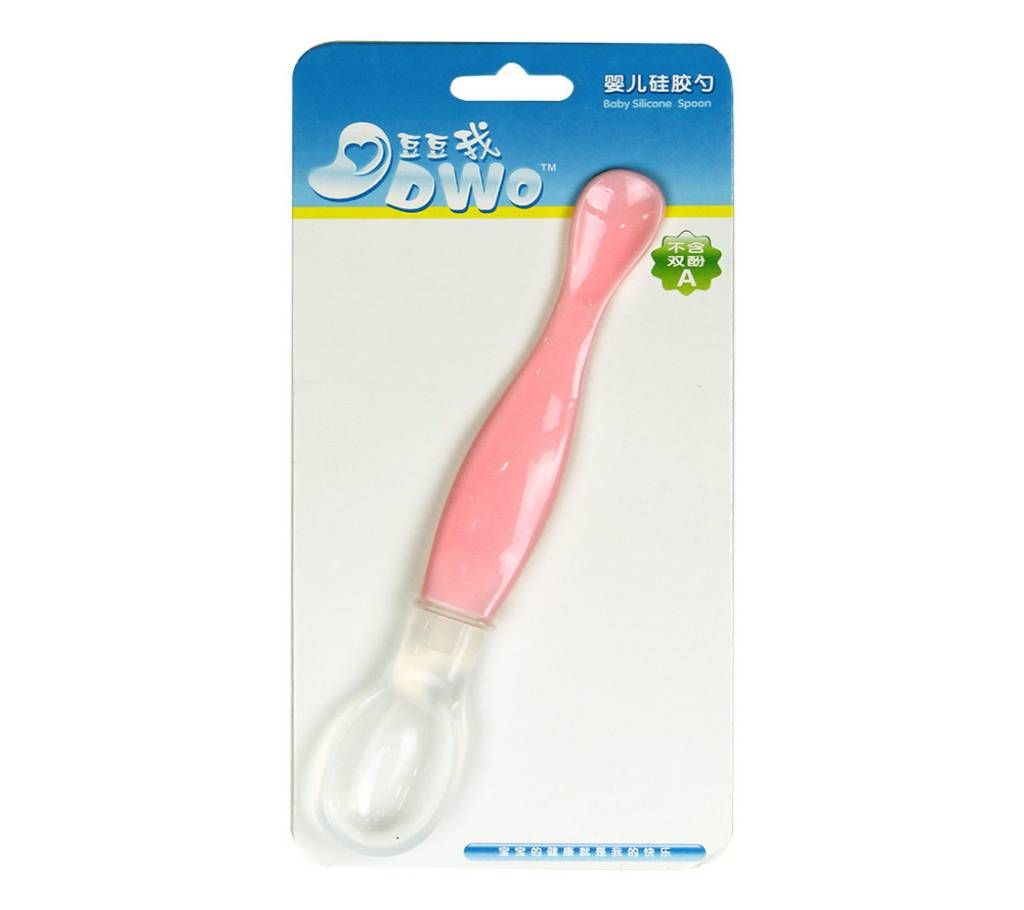 DWO Silicone Pink Baby Spoon