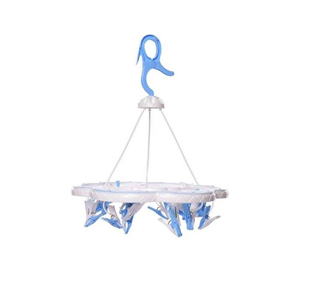 Plastic Cloth Drying Hanger Stand - Multicolour