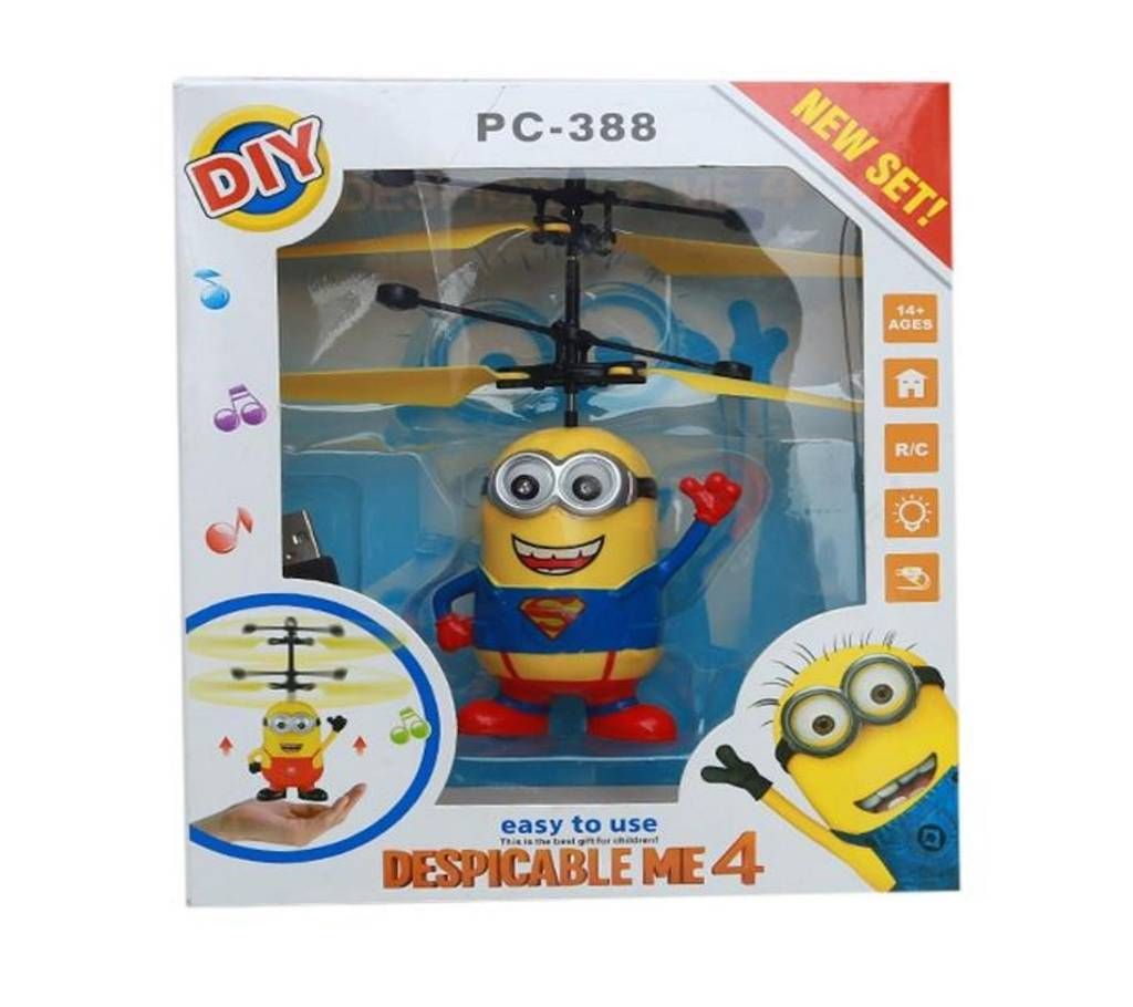 Flying Minion Toy for Kids - Yellow and Blue