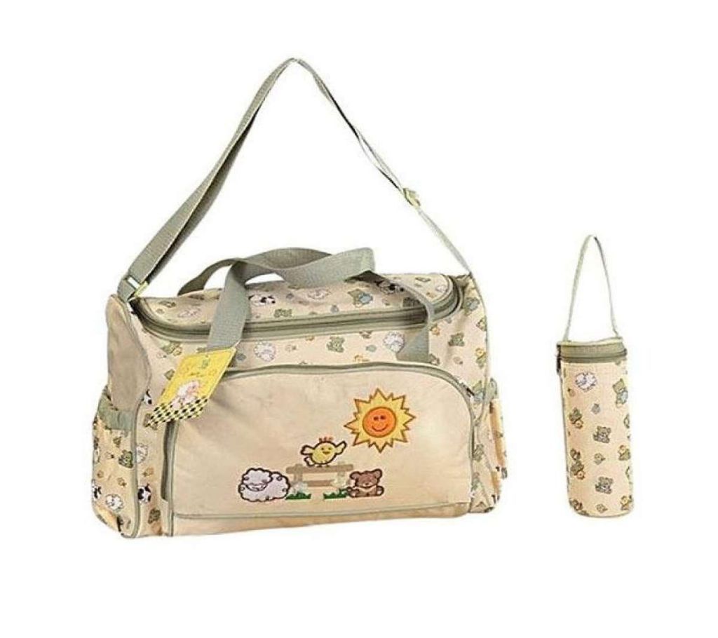 2 Pieces Multi-function Baby Diaper Bag - Off White