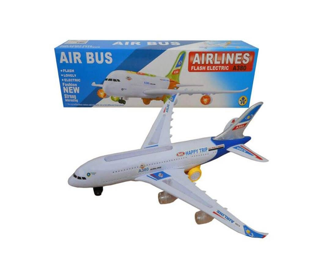 Airbus A380 Airlines Model Aeroplane Electric Toy Lights Sounds Kids Xmas Gift