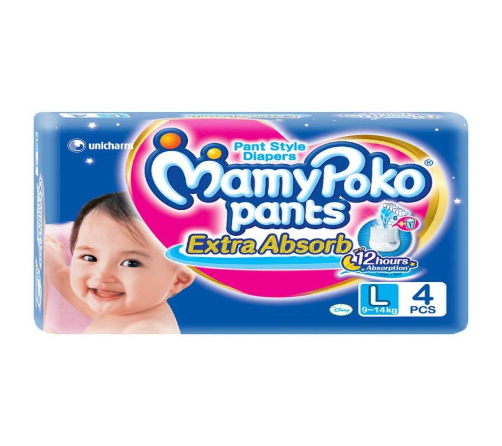 MAMYPOKO PANT DIAPER 4PCS Standard(9-14KG)
