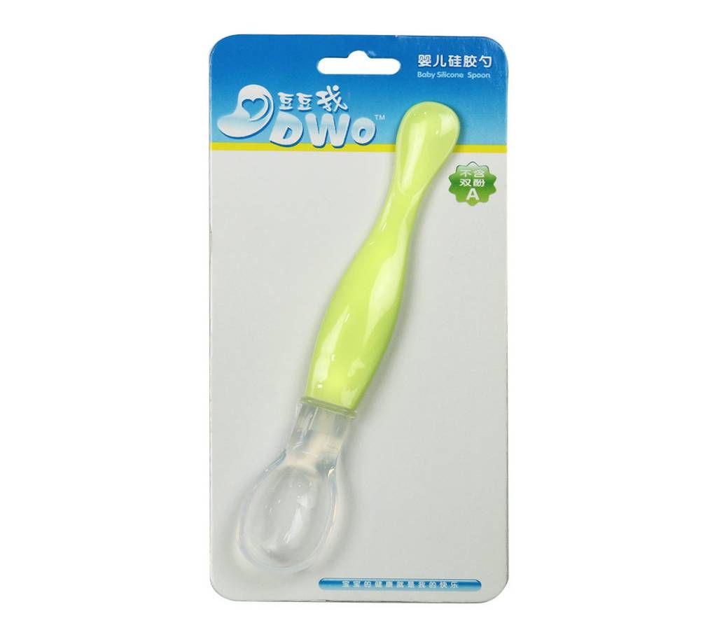 DWO Silicone Green Baby Spoon