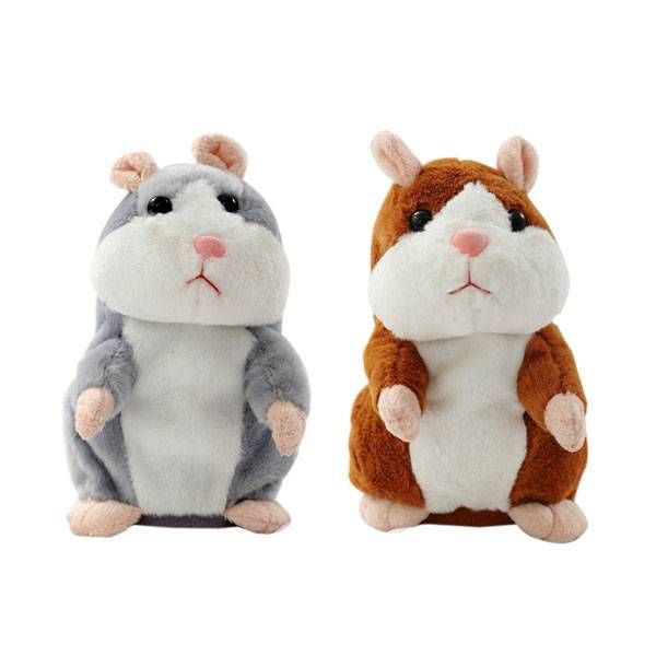 Talking Hamster Plush Toy - 1 Piece 