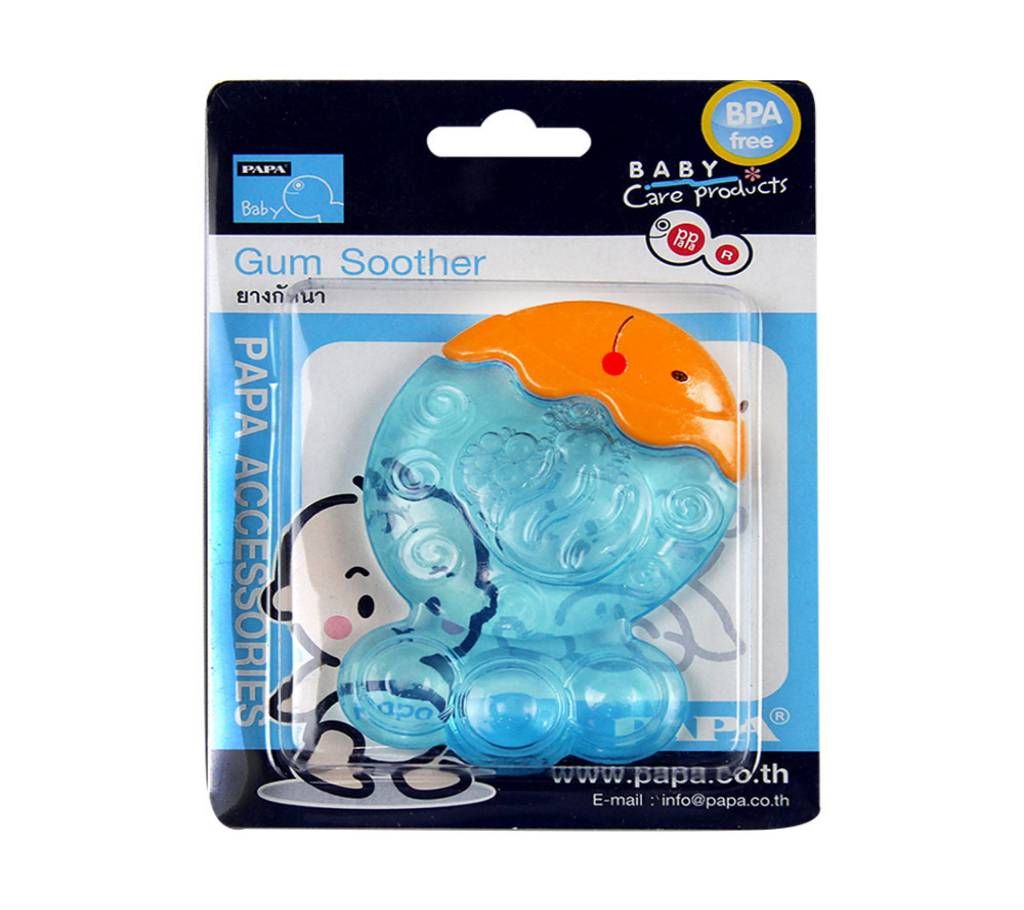 PAPA Orange Sky Blue Fish Baby Teether