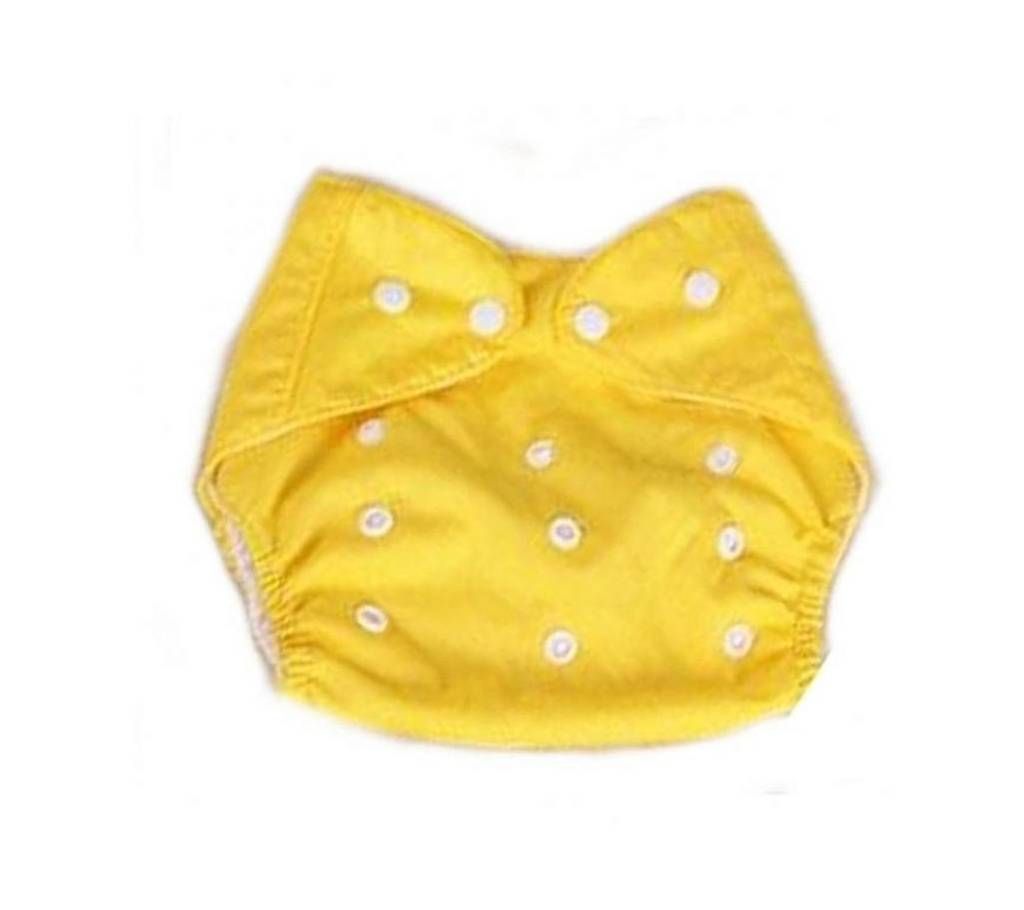 Cotton Reusable Cloth Diaper for Baby - Yellow