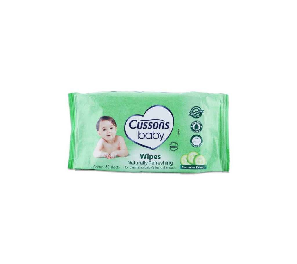 CUSSONS BABY Wipes Naturally Refreshing 50's - Indonesia 