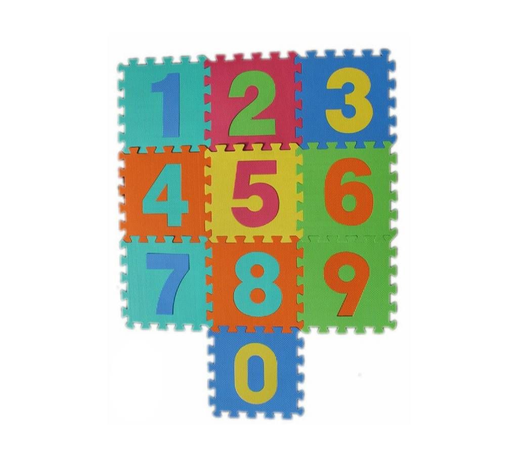 Multicolor Foam Floor Puzzle Mat Kids - 10 Pcs